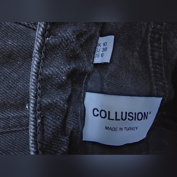 Asos Collusion Black Denim Skirt - Picture 8 of 8